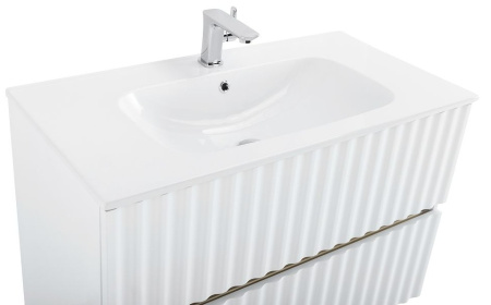 База под раковину Art&Max Еlegant AM-ELEGANT-1000-2C-SO-BM-LED Белый матовый