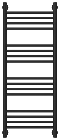 Полотенцесушитель Водяной Прямая Сунержа Богема + (100х40) Матовый Черный 31-0220-1040