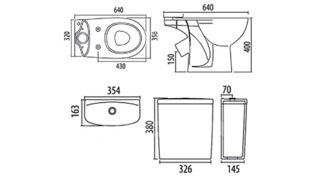 Унитаз-компакт Ifo Arret RS033601000