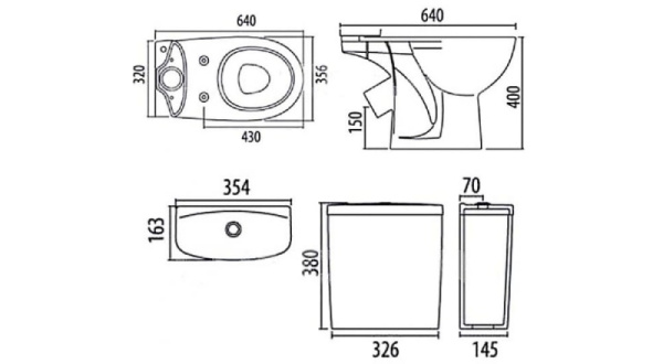 Унитаз-компакт Ifo Arret RS033601000