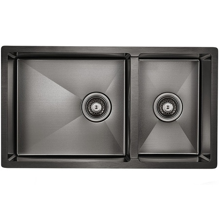 Кухонная мойка Paulmark  Osser PM527844-GM вороненая сталь