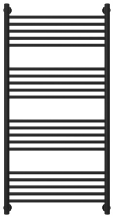 Полотенцесушитель Водяной Прямая Сунержа Богема + (120х60) Матовый Черный 31-0220-1260