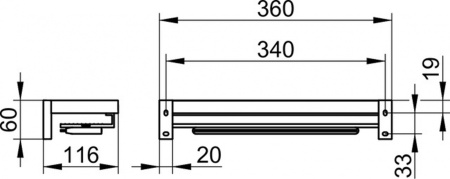 Полка для душа Keuco Edition 90, 19159010000