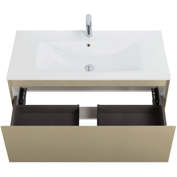 Тумба без раковины Art&Max Latina AM-Latina-1000-1C-SO-BGM серо-бежевый матовый