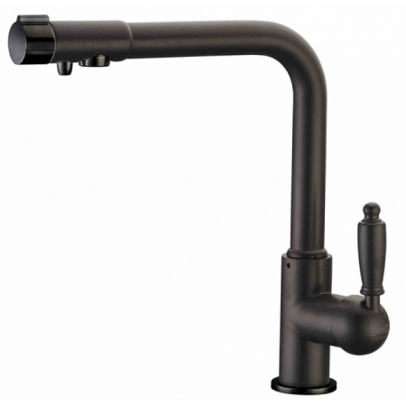 Смеситель для кухни с подключением к фильтру Zorg ZR 320 YF-33 ЧЕРНЫЙМЕТАЛЛ