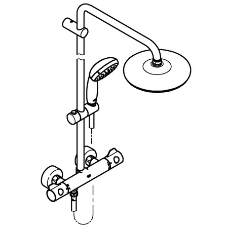 Душевая система Grohe BauClassic Neutral 210 26699 000 (26699000)