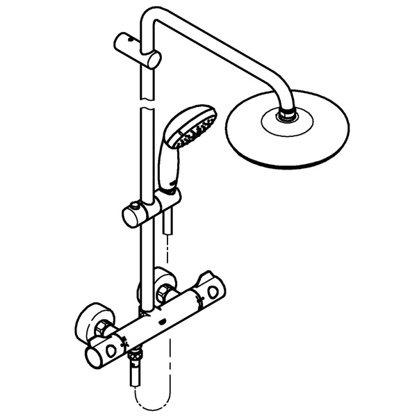 Душевая система Grohe BauClassic Neutral 210 26699 000 (26699000)