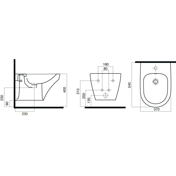 Подвесное биде Am.Pm Inspire C503411WH