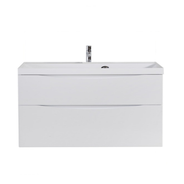 База под раковину подвесная BelBagno MARINO-H60-1000-2C-SO-BL-P Bianco Lucido