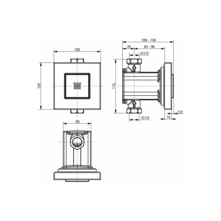 Запорный вентиль TOTO Showers DB346RVE