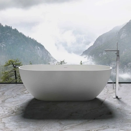 Ванна из искусственного камня (170х75) Vincea VBT-4S04MW белый матовый