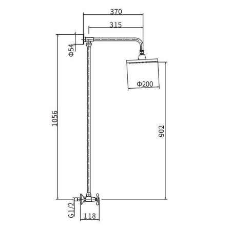 Душевая система Fashun  A2308
