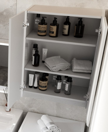 Шкаф подвесной Style Line Марелла мини 60 Люкс Plus СС-00002422 белый глянец