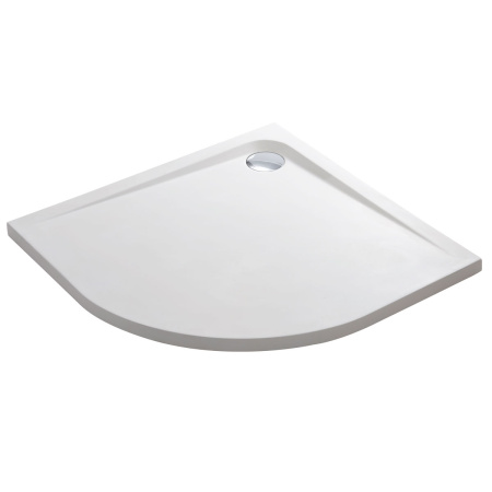Душевой поддон из искусственного камня (90х90) Vincea VST-2SQ9090MW,  белый матовый