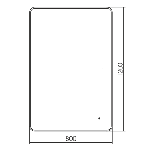 Зеркало с подсветкой Art&Max Siena S AM-SieS-1200-800-DS-F