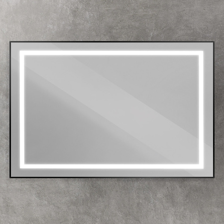 Зеркало (120х80) BelBagno Kraft  SPC-KRAFT-1200-800-SENS-NERO с подсветкой