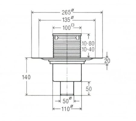 Душевой трап Viega 583224 пластик