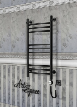 Электрический полотенцесушитель с функцией быстрой сушки ArtofSpace ARTICO EAAO400800RAL9005RP