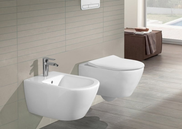 Унитаз подвесной Villeroy&Boch Subway 2.0 Plus, с сиденьем микролифт (5614R2R1)