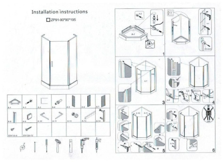 Душевое ограждение Cerutti ZP91