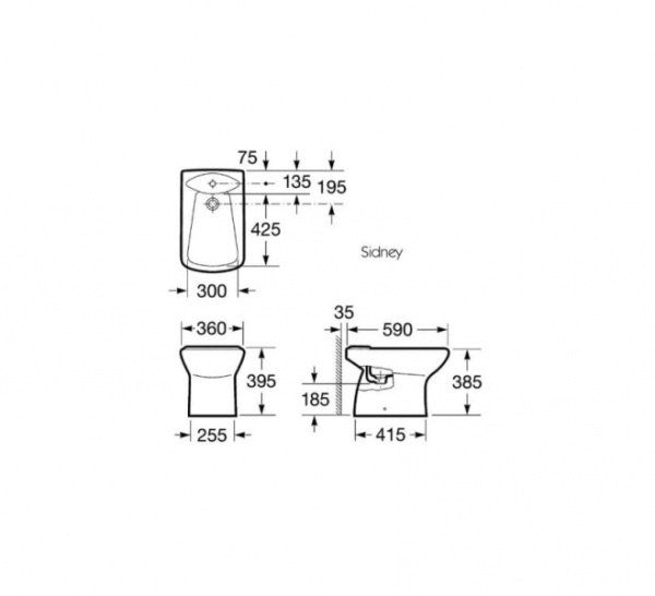 Сиденье с крышкой для унитаза Roca Sidney 801382004