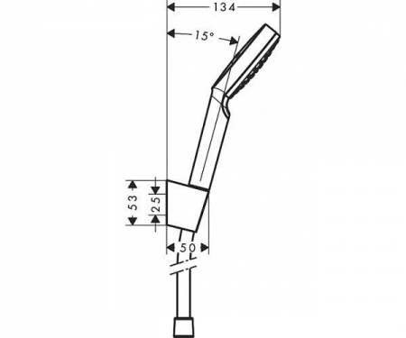 Душевой набор Hansgrohe Crometta 1jet 26568400 белый/хром