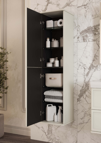 Пенал подвесной Aquaton Нео-Классика 1A284603NCTG0 белый камень