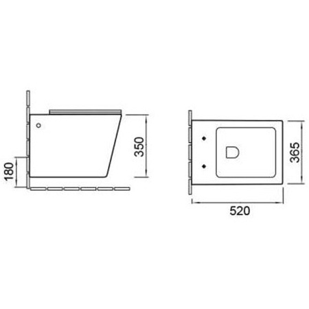 Комплект унитаза с инсталляцией SantiLine SL-5007+SL-01