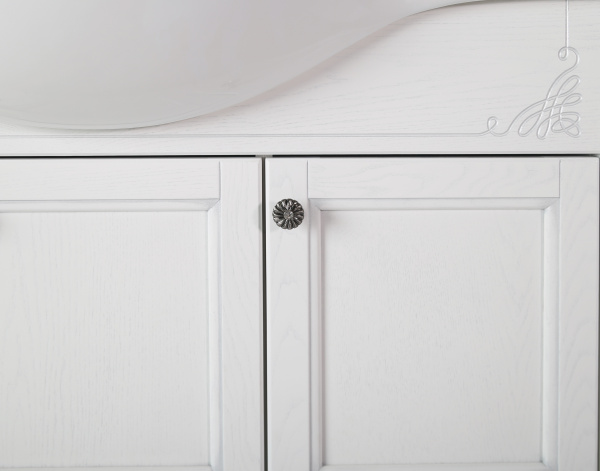 Тумба под раковину ASB-Woodline   Салерно 80  9696 (белый)