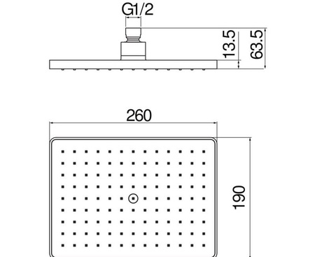 Верхний душ Nobili AD139/123CR