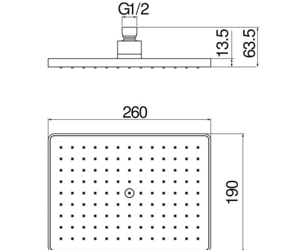 Верхний душ Nobili AD139/123CR Верхний душ Nobili AD139/123CR
