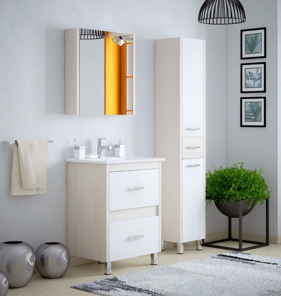 Зеркальный шкаф (65х67) Corozo Верона 65 SD-00000285