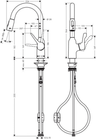 Кухонный смеситель Hansgrohe 71811800