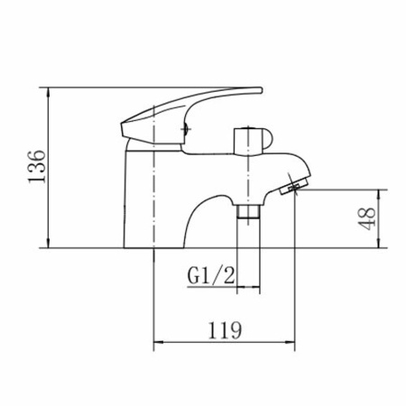 Смеситель для раковины с гигиенической лейкой FASHUN A1221
