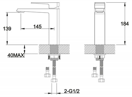 Смеситель для раковины BelBagno Arlie ARL-LVMA-CRM