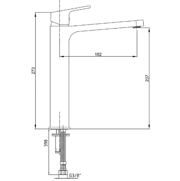 Смеситель для раковины E.C.A. Tiera 102188002C1EX