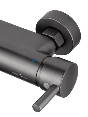 Смеситель для душа с встроенным изливом WONZON & WOGHAND MUSE Corno, темный графит WW-A30902-BGG