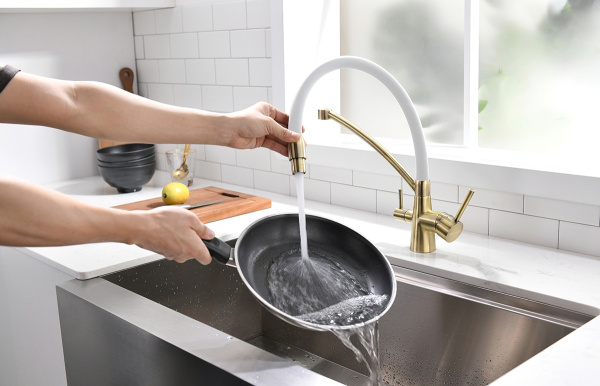 Смеситель для кухни с подключением к фильтру  Paulmark Siеgen Si213111-BrW