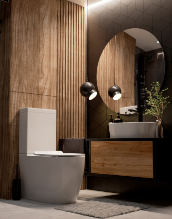 Чаша унитаза напольного безободковый  AQUAme AQM1002