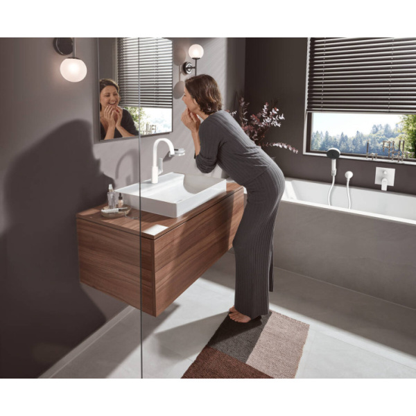 Смеситель для раковины Hansgrohe Vivenis 75032700, белый матовый