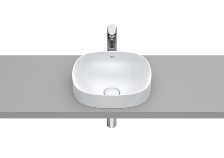 Раковина накладная (37х37) Roca Inspira soft 32750R630 жемчужный