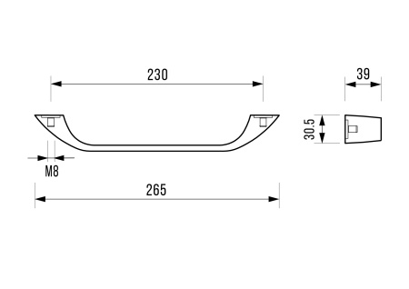 Ручки хромированные Goldman Classic/Saga/Maxima SM223
