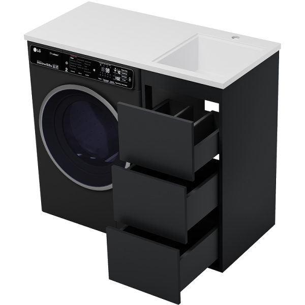 Тумба под стиральную машину Brevita Grafit 40 УТ000015695