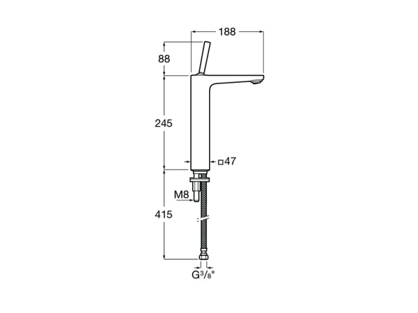 Смеситель для раковины Roca Pals 5A376DC00