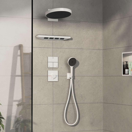 Переключатель потоков на 3 положения Hansgrohe ShowerSelect Comfort Е 15573700 белый матовый