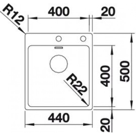 Кухонная мойка Blanco Andano 400-IF/A 522993