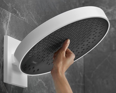 Верхний душ с кронштейном Hansgrohe Rainfinity 250 3jet 26232700 белый матовый 