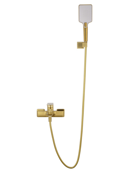 Смеситель для ванны с душем WONZON & WOGHAND EDGE, брашированное золото WW-88639003A- BG Смеситель для ванны с душем WONZON & WOGHAND EDGE, брашированное золото WW-88639003A- BG