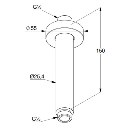 Душевой кронштейн Kludi A-QA 6651539-00