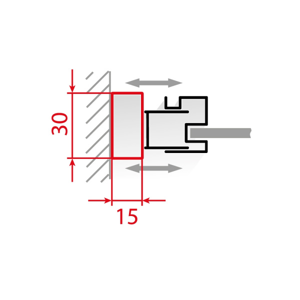 Профиль добавочный RGW A-04 B 48270420-04 черный